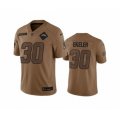 Los Angeles Chargers #30 Austin Ekeler 2023 Brown Salute To Service Limited Football Stitched Jersey