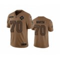 Dallas Cowboys #70 Zack Martin 2023 Brown Salute To Service Limited Football Stitched Jersey