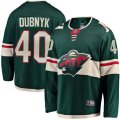 Minnesota Wild #40 Devan Dubnyk Authentic Green Home Fanatics Branded Breakaway NHL Jersey