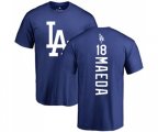 Los Angeles Dodgers #18 Kenta Maeda Royal Blue Backer T-Shirt