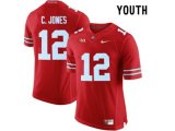 2016 Youth Ohio State Buckeyes C.Jones #12 College Football Limited Jersey - Scarlet