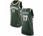 Milwaukee Bucks #17 Dragan Bender Authentic Green Basketball Jersey - Icon Edition