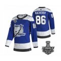 Tampa Bay Lightning #86 Nikita Kucherov Blue Home Authentic 2021 Stanley Cup Jersey