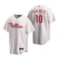 Nike Philadelphia Phillies #10 J.T. Realmuto White Home Stitched Baseball Jersey