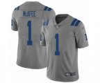 Indianapolis Colts #1 Pat McAfee Limited Gray Inverted Legend Football Jersey
