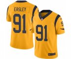Los Angeles Rams #91 Dominique Easley Limited Gold Rush Vapor Untouchable NFL Jersey