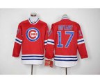 chicago cubs #17 kris bryant red long sleeve