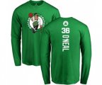 Boston Celtics #36 Shaquille O'Neal Kelly Green Backer Long Sleeve T-Shirt