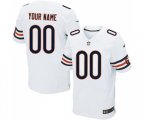 Chicago Bears Customized Elite White Football Jersey