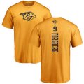 Nashville Predators #9 Filip Forsberg Gold One Color Backer T-Shirt