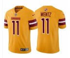 Washington Commanders #11 Carson Wentz 2022 Gold Game Stitched Jersey