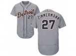 Detroit Tigers #27 Jordan Zimmermann Grey Flexbase Authentic Collection MLB Jersey