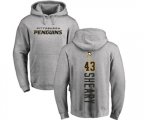 NHL Adidas Pittsburgh Penguins #43 Conor Sheary Ash Backer Pullover Hoodie