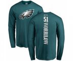 Philadelphia Eagles #51 Paul Worrilow Green Backer Long Sleeve T-Shirt