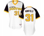 San Diego Padres #31 Dave Winfield Authentic White 1978 Turn Back The Clock Baseball Jersey