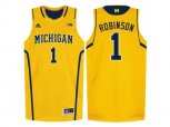 Michigan Wolverines Glenn Robinson III #1 Basketball Authentic Jersey - Yellow
