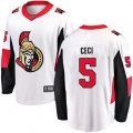 Ottawa Senators #5 Cody Ceci Fanatics Branded White Away Breakaway NHL Jersey