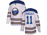 Adidas Buffalo Sabres #11 Gilbert Perreault White Authentic 2018 Winter Classic Stitched NHL Jersey