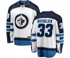 Winnipeg Jets #33 Dustin Byfuglien Fanatics Branded White Away Breakaway NHL Jersey