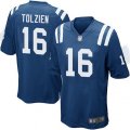 Indianapolis Colts #16 Scott Tolzien Game Royal Blue Team Color NFL Jersey