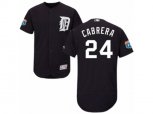 Detroit Tigers #24 Miguel Cabrera Navy Blue Flexbase Authentic Collection MLB Jersey