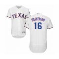 Texas Rangers #16 Scott Heineman White Home Flex Base Authentic Collection Baseball Player Jersey