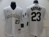 Colorado Rockies #23 Kris Bryant White Stitched MLB Cool Base Nike Jersey