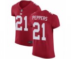 New York Giants #21 Jabrill Peppers Red Alternate Vapor Untouchable Elite Player Football Jersey