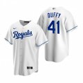 Nike Kansas City Royals #41 Danny Duffy White Home Stitched Baseball Jersey