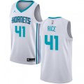 Charlotte Hornets #41 Glen Rice Authentic White NBA Jersey - Association Edition