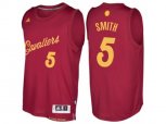 Cleveland Cavaliers #5 J.R. Smith 2016 Christmas Day Burgundy NBA Swingman Jersey