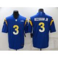 Los Angeles Rams #3 Odell Beckham Jr. Blue Nike Limited Patch Jersey
