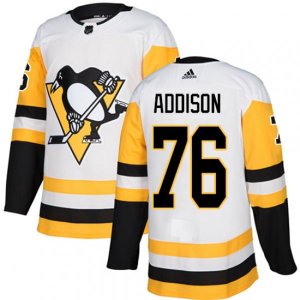 Pittsburgh Penguins #76 Calen Addison Authentic White Away NHL Jersey