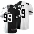 Houston Texans #99 J.J. Watt Black White Limited Split Fashion Football Jersey