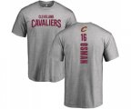 Cleveland Cavaliers #16 Cedi Osman Ash Backer T-Shirt