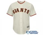 San Francisco Giants Blank Majestic Cream Official Cool Base Jersey