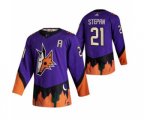 Arizona Coyotes #21 Derek Stepan Purple 2020-21 Reverse Retro Alternate Hockey Jersey
