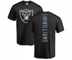 Oakland Raiders #16 Tyrell Williams Black Backer T-Shirt
