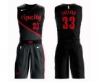 Portland Trail Blazers #33 Zach Collins Swingman Black Basketball Suit Jersey - City Edition