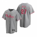 Nike Philadelphia Phillies #27 Aaron Nola Gray Road Stitched Baseball Jersey