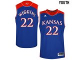 Youth Kansas Jayhawks Andrew Wiggins #22 College Basketball Authentic Jersey - Royal Blue