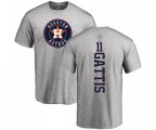 Houston Astros #11 Evan Gattis Ash Backer T-Shirt