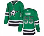 Dallas Stars #55 Thomas Harley Green Home Authentic Drift Fashion Stitched Hockey Jersey
