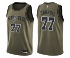 San Antonio Spurs #77 DeMarre Carroll Swingman Green Salute to Service Basketball Jersey