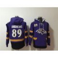 Baltimore Ravens #89 Mark Andrews Ageless Must-Have Lace-Up Pullover Hoodie