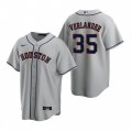 Nike Houston Astros #35 Justin Verlander Gray Road Stitched Baseball Jersey