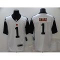 Cincinnati Bengals #1 Ja'Marr Chase White 2021 NFL Draft First Round Pick Limited Jersey