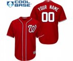 Washington Nationals Customized Replica Red Alternate 1 Cool Base Baseball Jersey