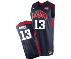Nike Team USA #13 Chris Paul Swingman Navy Blue 2012 Olympics Basketball Jersey