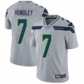 Seattle Seahawks #7 Brett Hundley Grey Alternate Vapor Untouchable Limited Player NFL Jersey